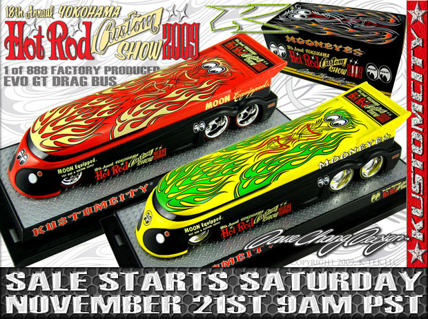 KUSTOMCITY� ---- ------ 15TH ISSUE ------ EVO GT DRAG BUS-  2009 MOONEYES HRCS -------(Sold Out)-------